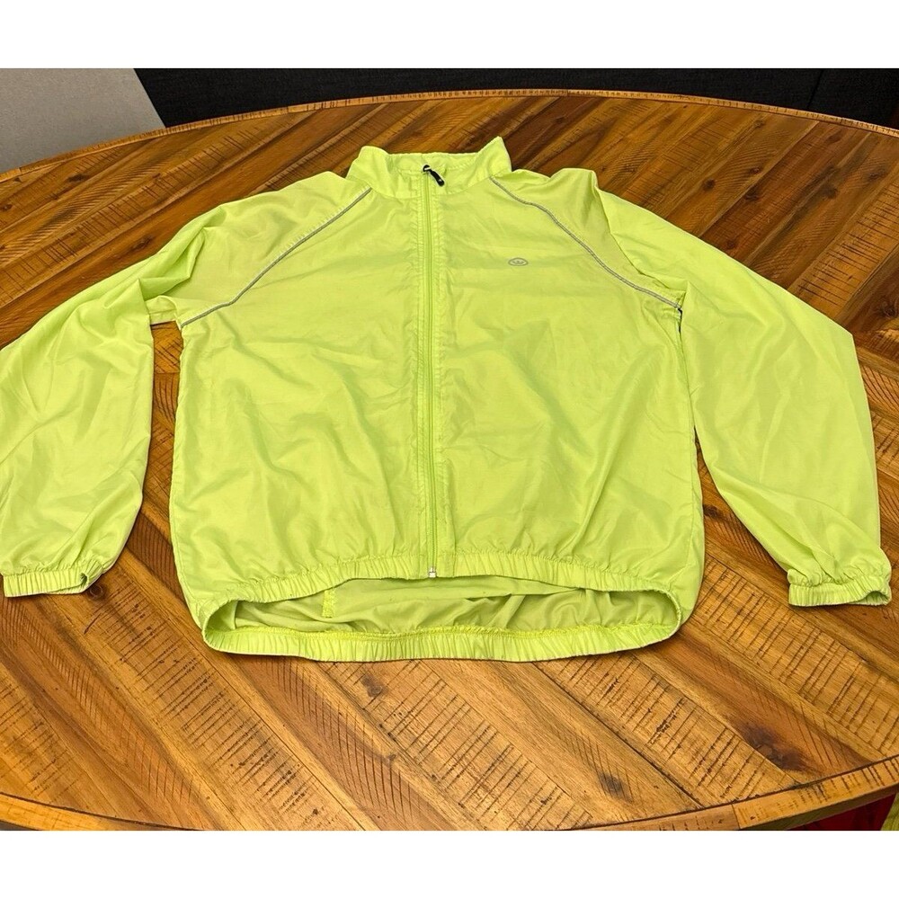 Canari Microlight Shell High-Visibility Cycling Jacket Windbreaker Neon Yellow G